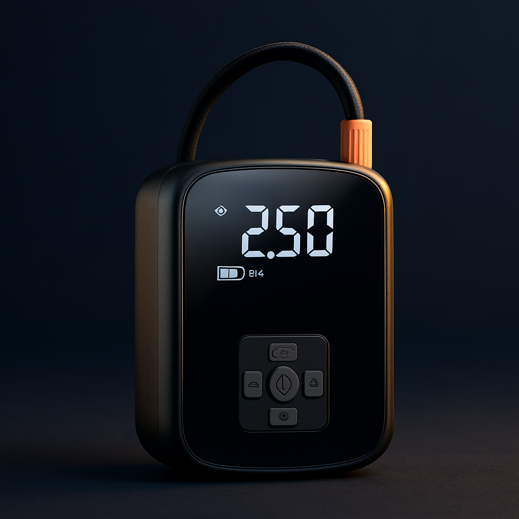 Portable Tire Inflator - studio product photo detail view