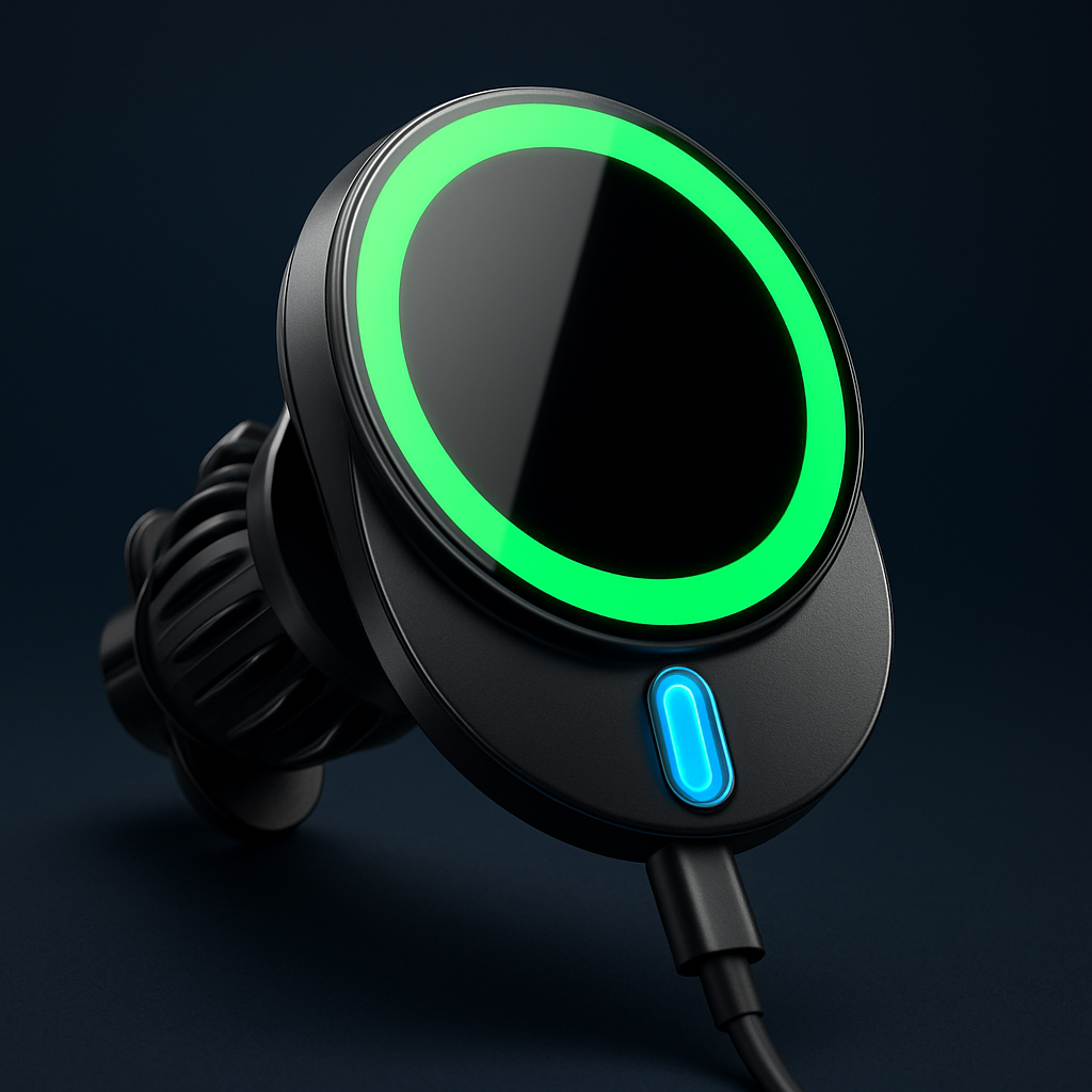 Joyroom Wireless Charging Car Mount - studio product photo detail view