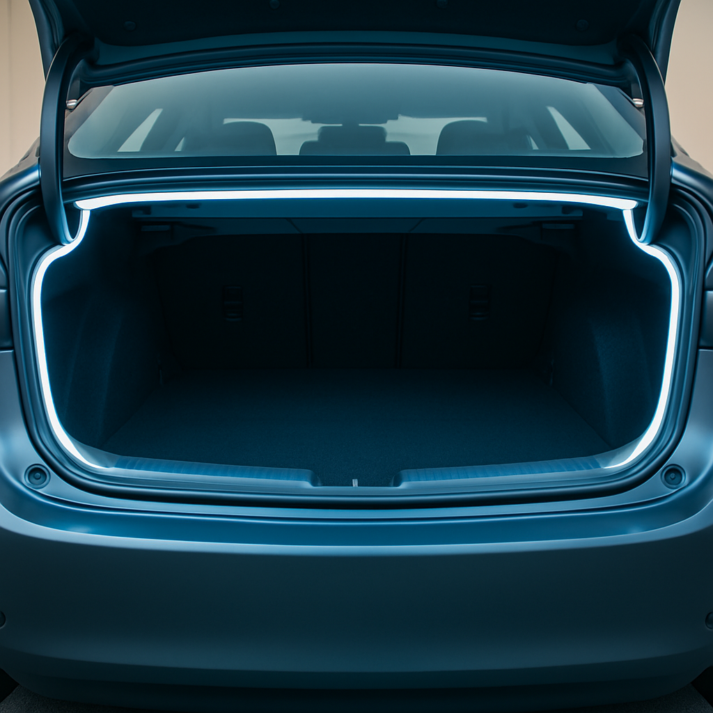 LED Trunk Ambient Light Strip - Ice blue color variant