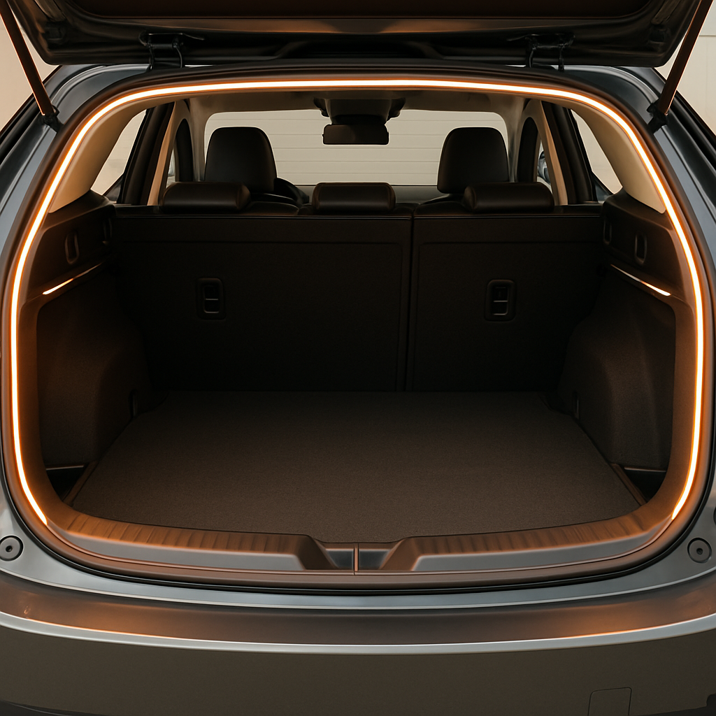 LED Trunk Ambient Light Strip - Warm white color variant