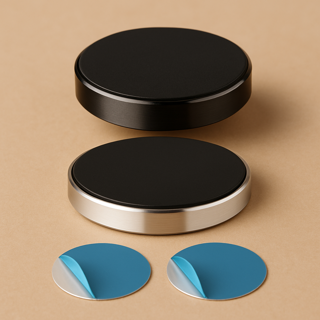 Magnetic Car Phone Mount - studio product photo angled view
