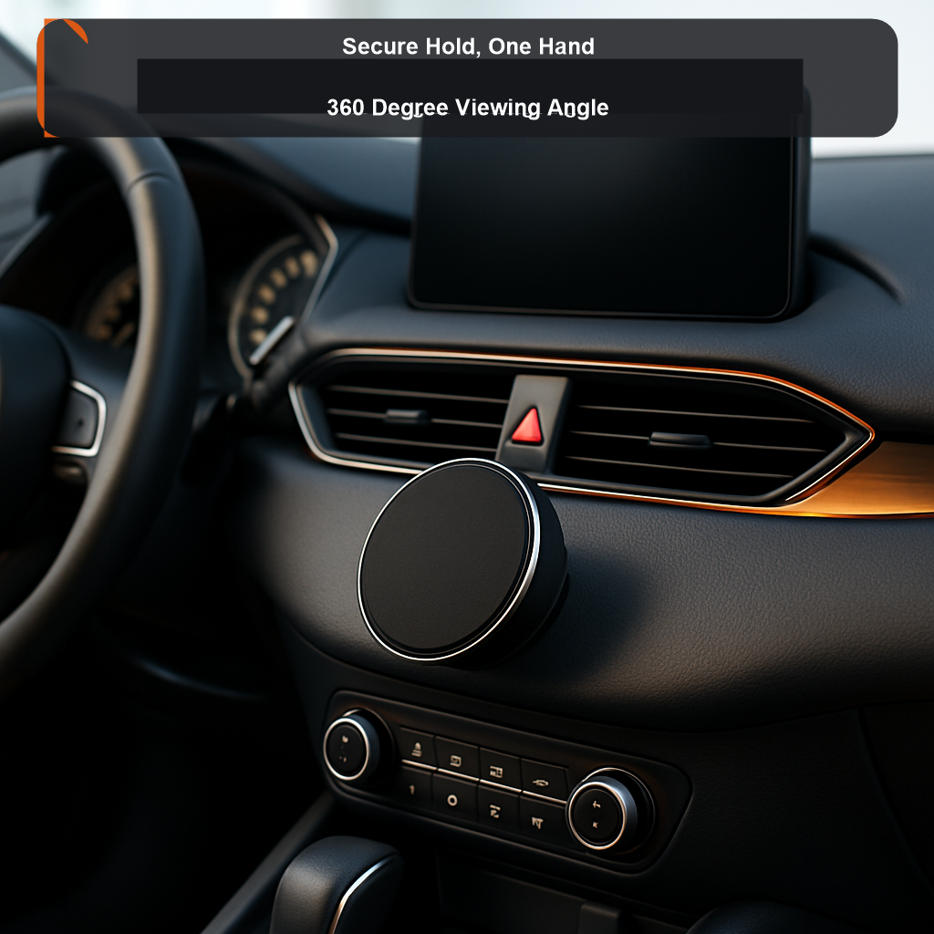 Magnetic Car Phone Mount - studio product photo
