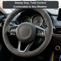 Suede Steering Wheel Cover - studio product photo