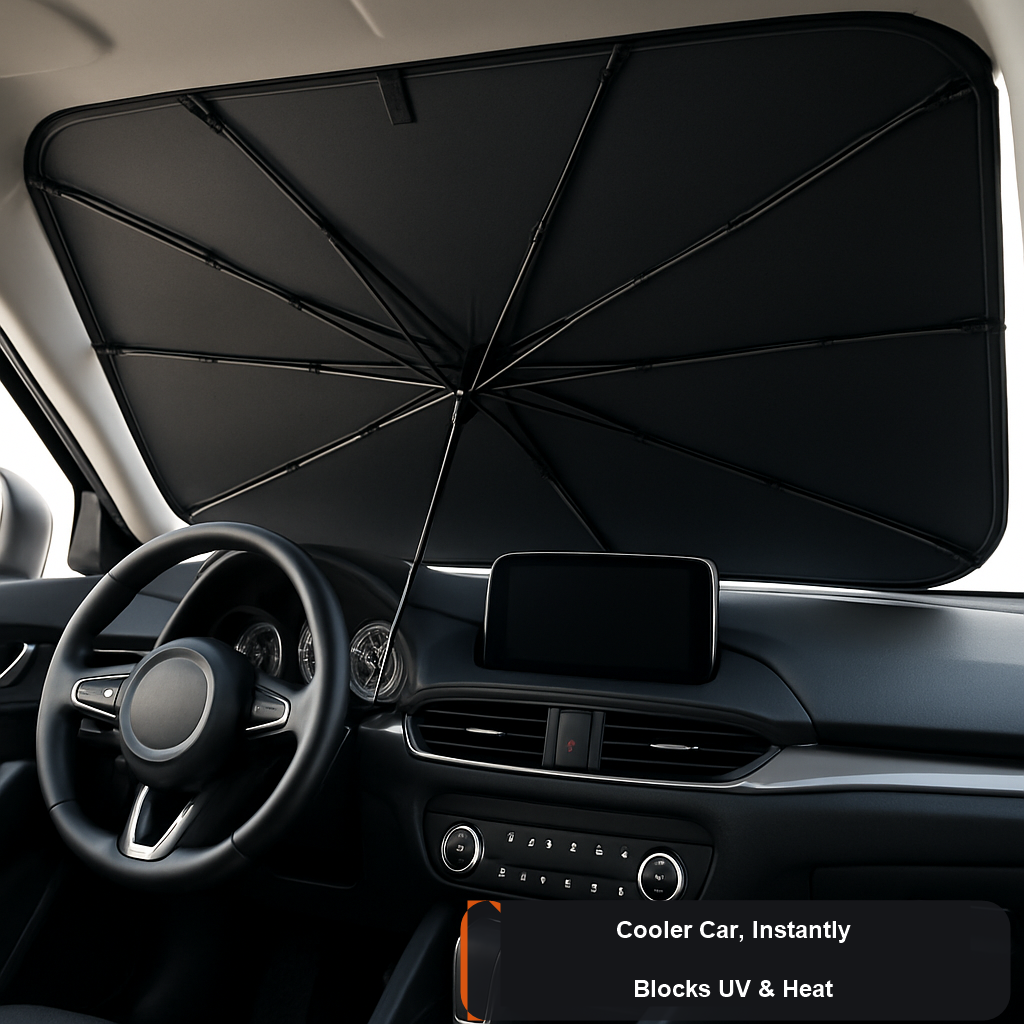 Umbrella Windshield Sunshade - studio product photo