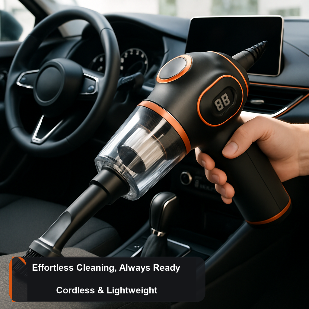 Portable Car & Home Vacuum - studio product photo